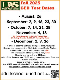 Fall 2025 Pearson vue testing dates poster.